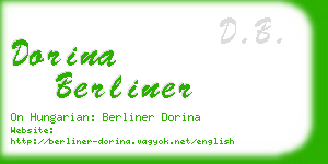 dorina berliner business card